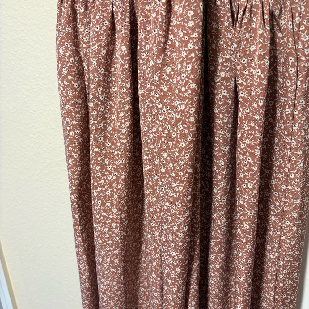 Blush Bj mauve floral maxi dress size L - Picture 11 of 15